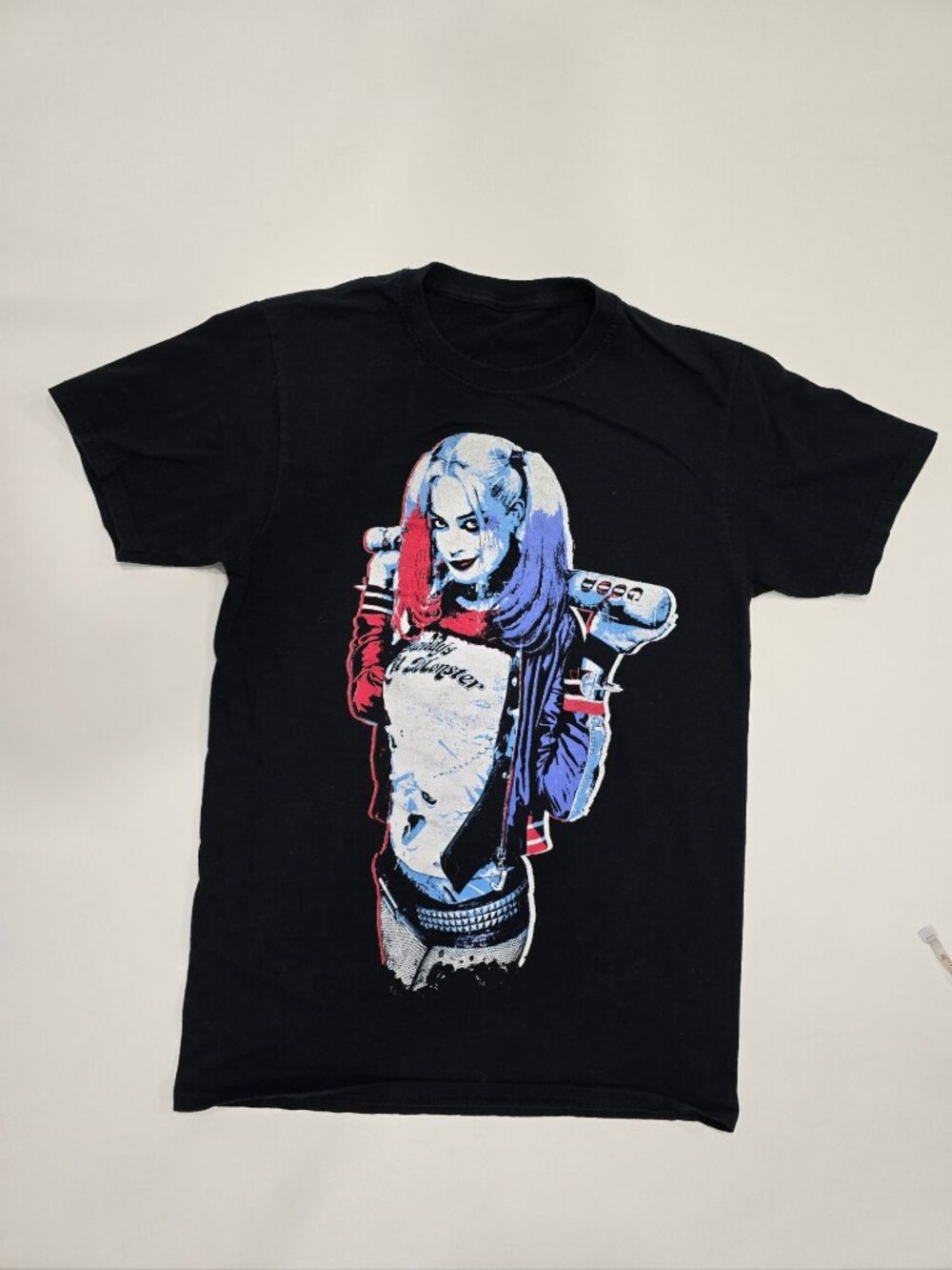 DC Comics ✦ Harley Quinn Lil Monster Graphic Tee ✦ Black Short Sleeve Size S - Picture 5 of 8